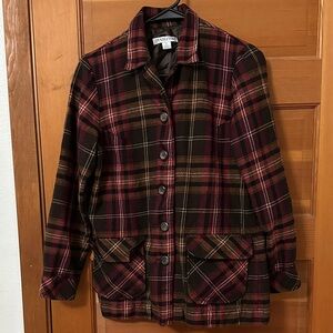 Vintage Pendleton Women's Multi-Color Plaid Utility Jacket